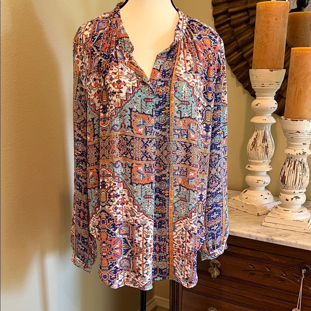 Bohemian Print Women's Top - Multicolor